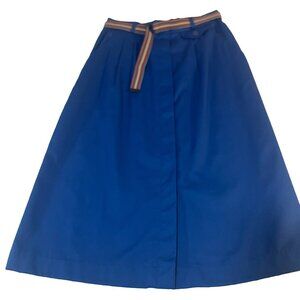 Vintage Reed Hunter Royal Blue A-line Midi Skirt
